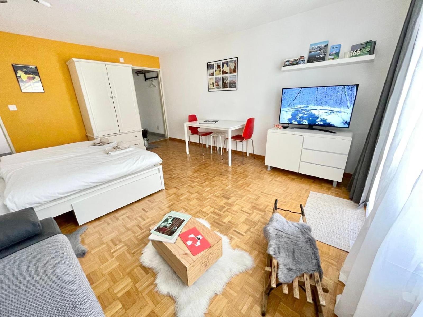צרמט Studio Wolli - Stylish & Central - Steps To Matterhorn Gondola מראה חיצוני תמונה